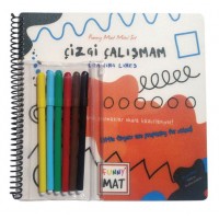 Çizgi Çalışmam Funny Mat Mini Set Aktivite Seti