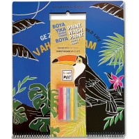 Funny Mat Black Set Gezegenimiz Vahşi Yaşam Tebeşirli