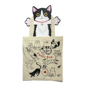 Funny Bag Çanta Sevimli Kediler 38x40 cm