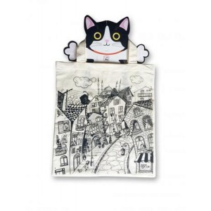 Funny Bag Çanta Sokak Kedisi 38x40 cm