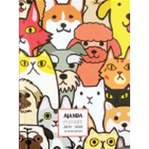 2019 2020 16 Aylık Ajanda Dog and Cats