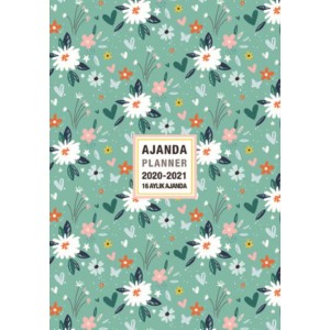 Akademi Çocuk 2020 2021 16 Aylık Ajanda Garden 3081 12x17 cm