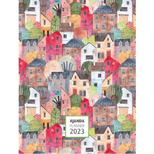 Akademi Çocuk 16x21 cm 2023 Houses Haftalık Ajanda