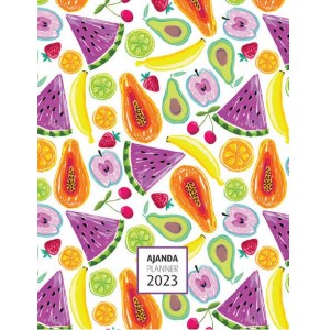Akademi Çocuk 16x21 cm 2023 Fruits Haftalık Ajanda