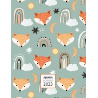 Akademi Çocuk 16x21 cm 2023 Fox Haftalık Ajanda