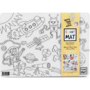 Funny Mat Uzay Ve Dinozorlar 25 X 35 Cm