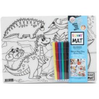 Funny Mat Uzay Ve Dinozorlar 6'Lı Kalem Hediyeli 25 x 35 cm
