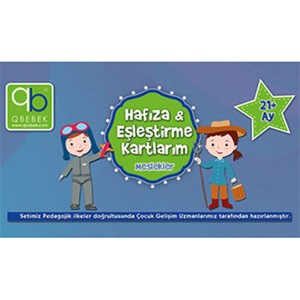 Hafıza ve Eşleştirme Kartlarım Meslekler 21 Ay