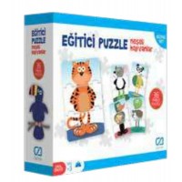 Eğitici Puzzle Neşeli Hayvanlar