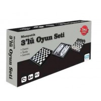 Manyetik 3'Lü Oyun Seti