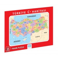 Türkiye Haritası Frame Puzzle 35