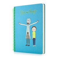 Rick and Morty Mavi Butik Defter