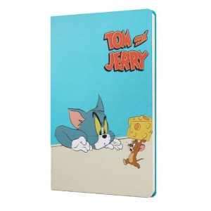 Tom And Jerry Peynir Sert Kapak Butik Defter Mavi