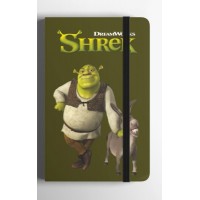 Sherek Sert Kapak Mini Defter Yeşil