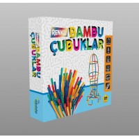 Renkli Bambu Çubuklar Akılda Zeka Oyunları