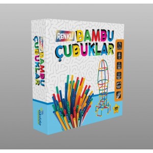 Renkli Bambu Çubuklar Akılda Zeka Oyunları