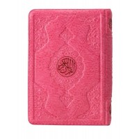 2 Renkli Pembe Hafız Boy Kur'an I Kerim Kılıflı 2 Renkli Kuranı Kerimler
