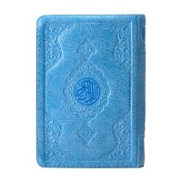 Çanta Boy Kur'an ı Kerim Mavi Renk, Kılıflı, Mühürlü