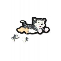 Kedi Puzzle Ahşap