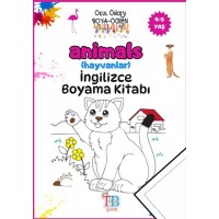 Animals Hayvanlar Boyama Kitabı