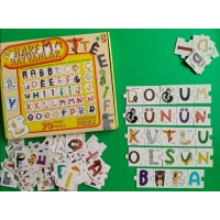 Harf Hayvanlar Puzzle Büyük Kutu