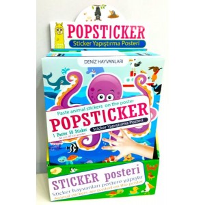 Popsticker Sticker Yapıştırma Posteri Stand