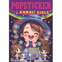 Kawaii Girls Boyama Kitabı Popsticker