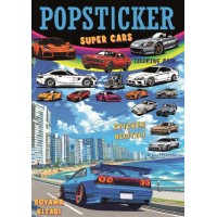 Süper Cars Boyama Kitabı Popsticker