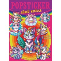 Süslü Köpekler Boyama Kitabı Popsticker