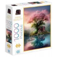 Pembe Ağaç Puzzle 1000
