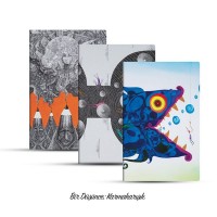 Üçlü Çizgisiz Defter Seti Bir Düşünce Karmakarışık