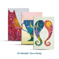 Üçlü Çizgisiz Defter Seti Bir Arkadaşlık Gece ve Gündüz