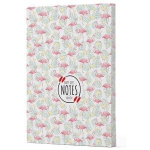 Flamingo 3 Yan Boyamalı Çizgili Defter