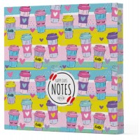 Kahve 10 Çizgisiz Yan Boyamalı Defter