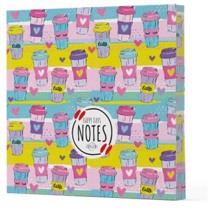 Kahve 10 Çizgisiz Yan Boyamalı Defter