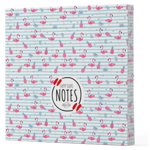 Flamingo 4 Çizgisiz Yan Boyamalı Defter