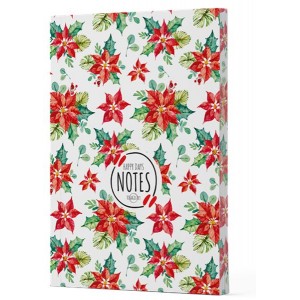 Yılbaşı 6 Yan Boyamalı Çizgili Defter