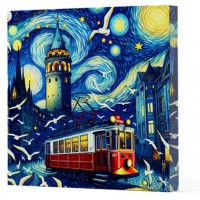 Van Gogh 1 Galata Çizgisiz Yan Boyamalı Defter
