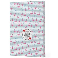 Flamingo 4 Yan Boyamalı Çizgili Defter