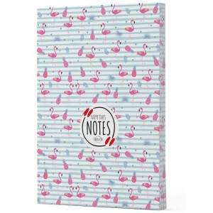 Flamingo 4 Yan Boyamalı Çizgili Defter