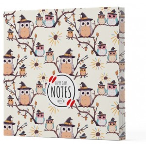 Baykuş 7 Çizgisiz Yan Boyamalı Defter Baykuş 7 Çizgisiz Yan Boyamalı Defter
