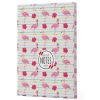 Flamingo 2 Yan Boyamalı Çizgili Defter