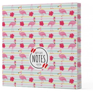Flamingo 2 Çizgisiz Yan Boyamalı Defter