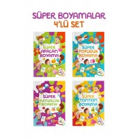 Süper Boyamalar – 4 Kitaplık Set