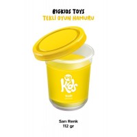 Bigkids Toys Sarı 12'li Oyun Hamuru 112 Gr