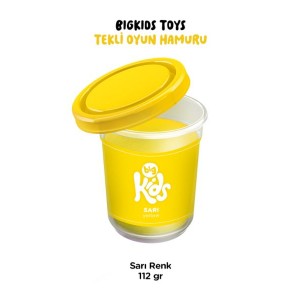 Bigkids Toys Sarı 12'li Oyun Hamuru 112 Gr Bigkids Toys Sarı 12'li Oyun Hamuru 112 Gr