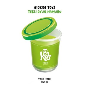 Bigkids Toys Yeşil 12'li Oyun Hamuru 112 Gr