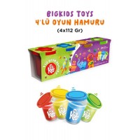 Bigkids Toys 4'Lü Oyun Hamuru 4X112 Gr