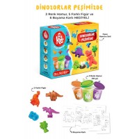 Dinozorlar Peşimizde Oyun Hamuru Seti 14 Parça 348 Gr