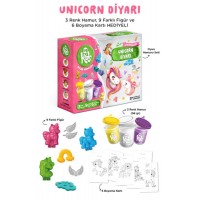 Unicorn Diyarı Oyun Hamuru Seti 18 Parça 362 Gr